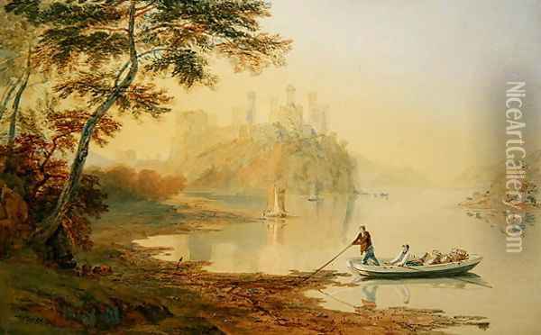 Conway Castle Oil Painting - Samuel Jackson