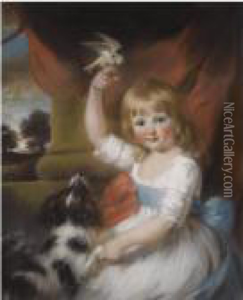 Portrait Of Anne Wilson (1792-1825) Oil Painting - John Russell