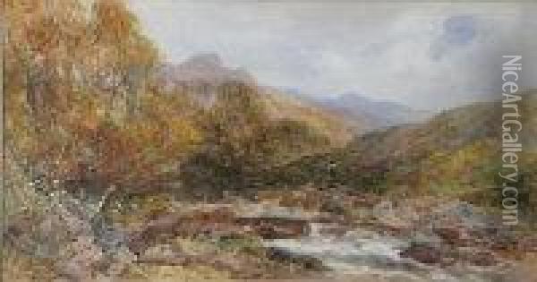 Moorland River Oil Painting - William Widgery