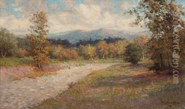Foothill In Fall Oil Painting - William Lee Judson