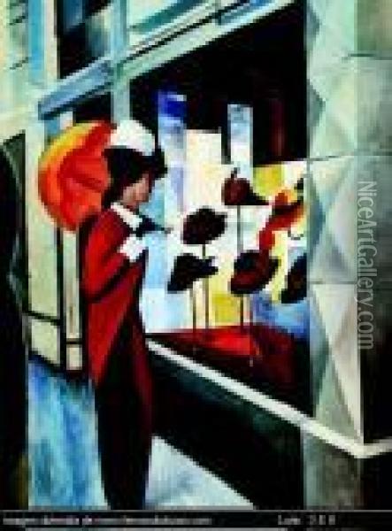 Untitled Oil Painting - August Macke