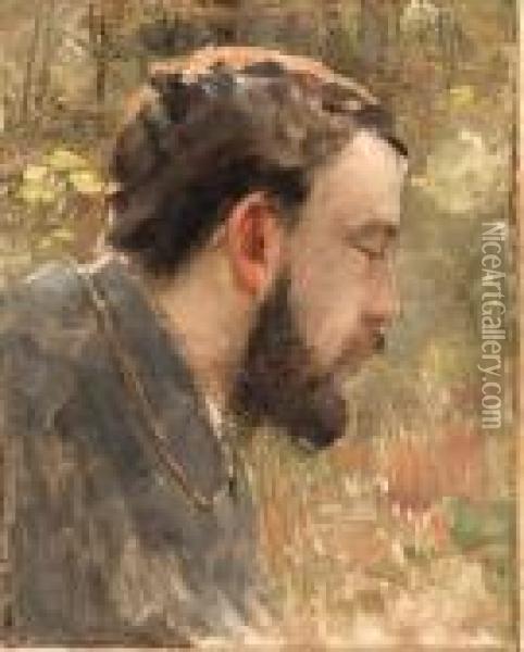 Portrait Of Seurat Oil Painting - Henri Edmond Cross
