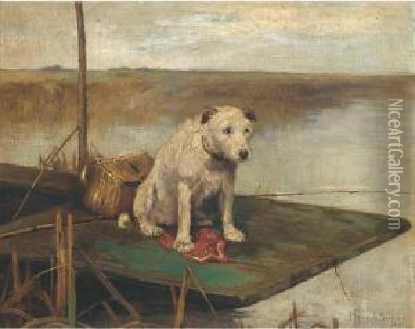 The Angler's Companion Oil Painting - Philip Eustace Stretton