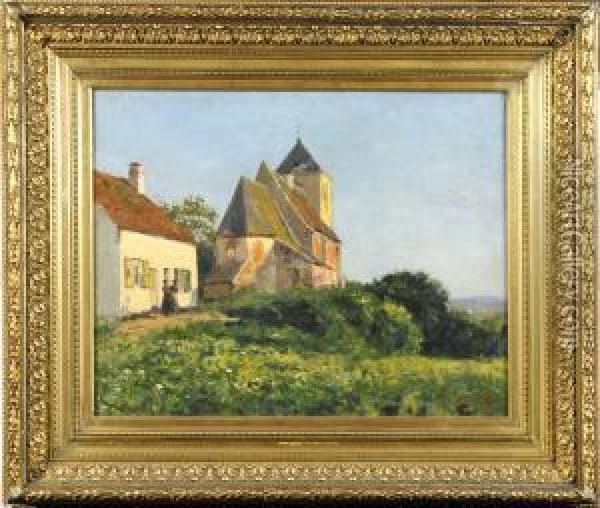 Eglise De Campagne Oil Painting - Jean-Baptiste De Greef