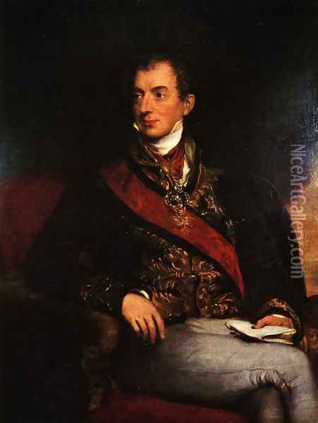 Klemens Wenzel von Metternich (1773-1859), German-Austrian diplomat, politician and statesman Oil Painting - Sir Thomas Lawrence