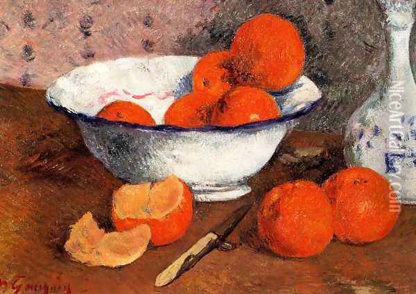 Still Life With Oranges Oil Painting - Paul Gauguin