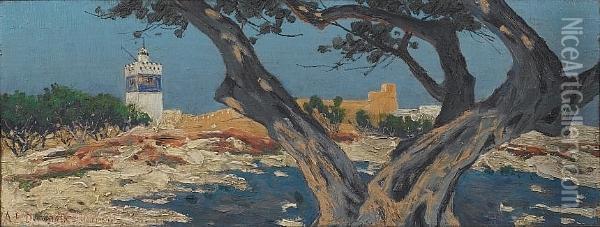 Hammamet, Tunisia Oil Painting - Andre Delacroix