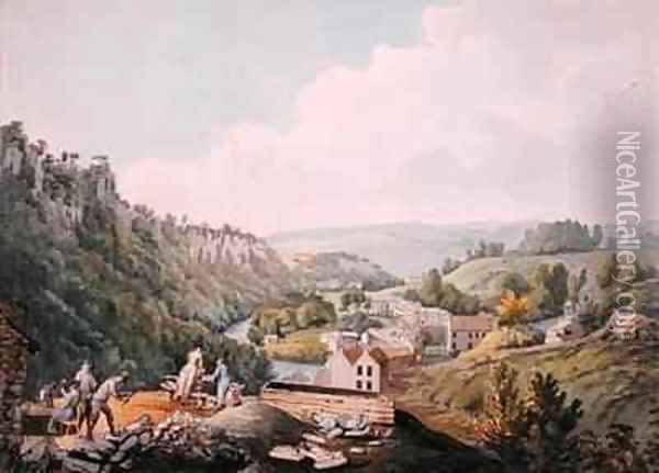 Matlock Baths Derbyshire Oil Painting - William Day