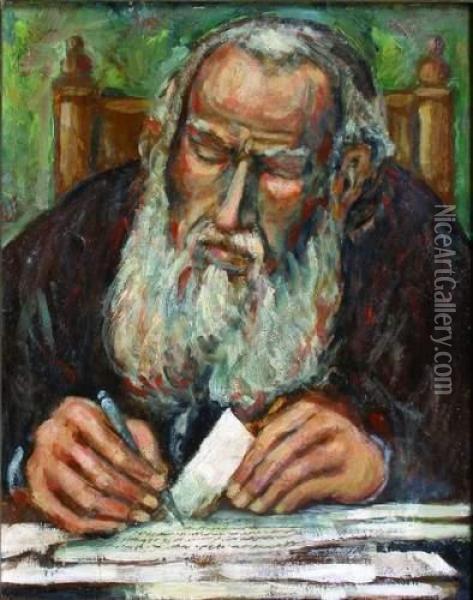 Leon Tolstoi Oil Painting - Janos Vaszary