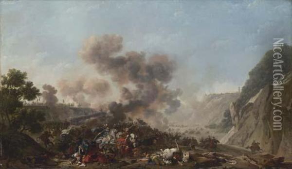 The Battle Of Nazareth Oil Painting - Nicolas Antoine Taunay