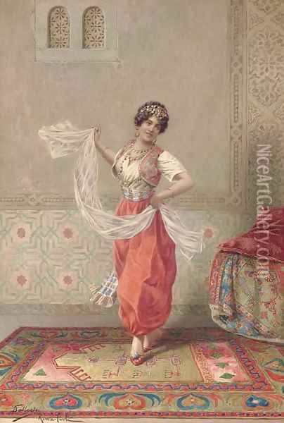 The Oriental Dancer Oil Painting - Francesco Ballesio