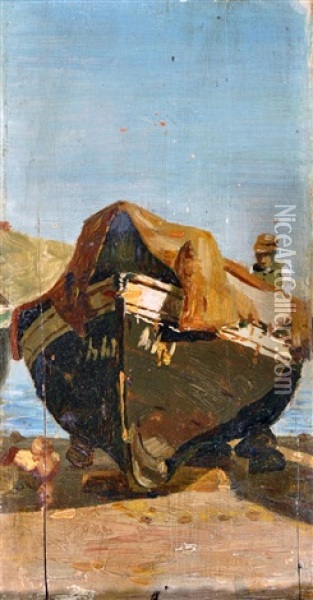 Mergellina Oil Painting - Gaetano Esposito
