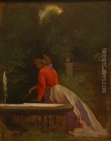 Mondschein Oil Painting - Anselm Friedrich Feuerbach