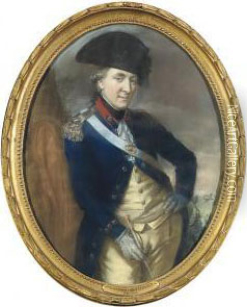 Portrait Of William Robert Fitzgerald Oil Painting - Hugh Douglas Hamilton