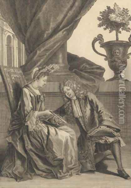 Receuil de Modes du Regne de Louis XIV Oil Painting - J.D. De St Jean
