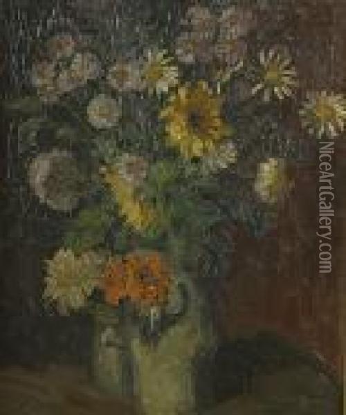 Nature Morte Aux Fleurs Oil Painting - Alfred Ost