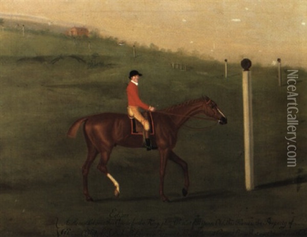 'eclipse' With Jockey Up Walking The Course For The King's Plate 1776 Oil Painting - Francis Sartorius the Elder
