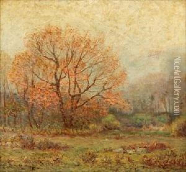 Autumn Landscape Oil Painting - Frederic Louis Thompson