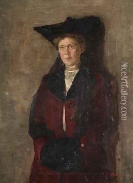 Portrait of Margaret Sparrow Oil Painting - Florence Katherine Mayer