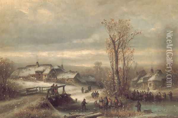Muhle an Der Sempt in Oberbayern Oil Painting - Anton Doll