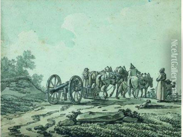 Un Convoi D'artillerie Oil Painting - Joseph Swebach-Desfontaines