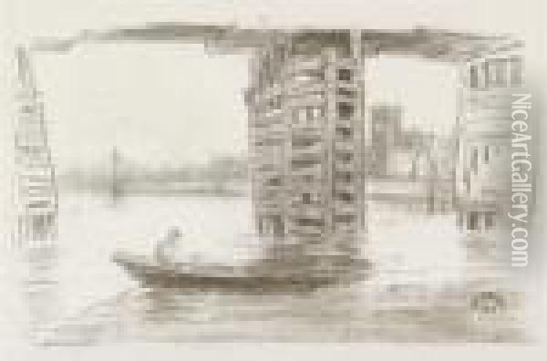 The Broad Bridge Oil Painting - James Abbott McNeill Whistler