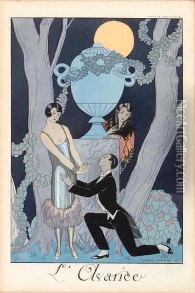 L'charice Oil Painting - Georges Barbier