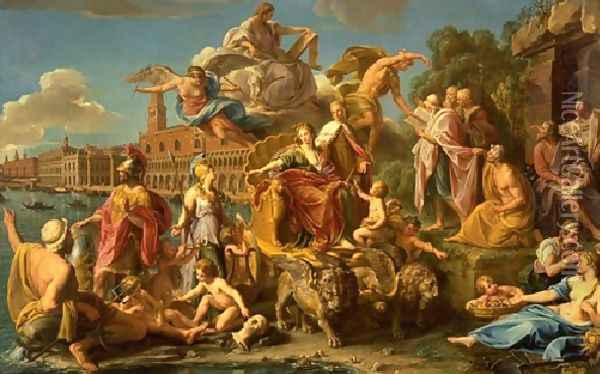 The Triumph of Venice Oil Painting - Pompeo Gerolamo Batoni