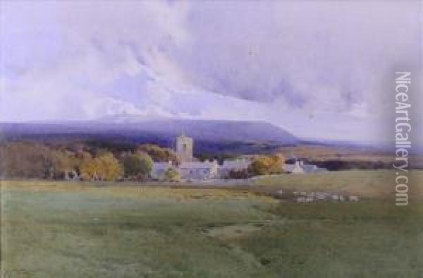 Landscape Withchurch Oil Painting - Arthur Tucker