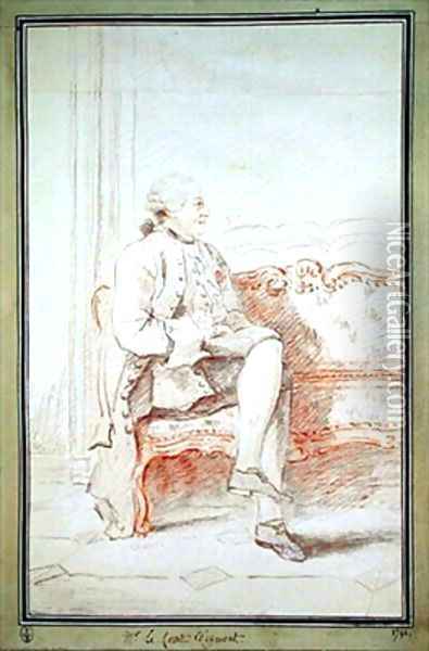 Casimir Pignatelli Comte dEgmont Oil Painting - Louis Carrogis Carmontelle