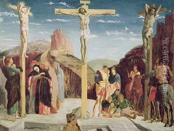 Calvary, after a painting by Andrea Mantegna (1431-1506) Oil Painting - Edgar Degas