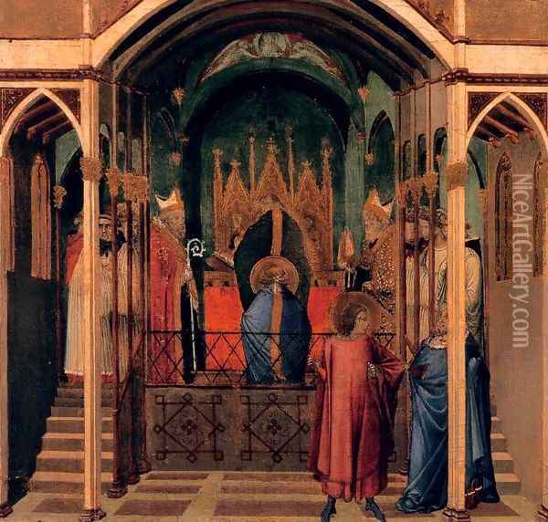 Scenes of the Life of St Nicholas 4 Oil Painting - Ambrogio Lorenzetti