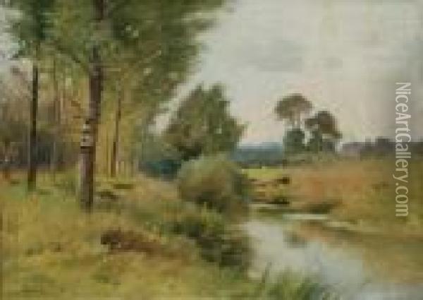 Summer Landscape Oil Painting - Ernest Parton