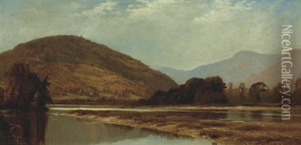 View Near The Hudson Oil Painting - Alfred Thompson Bricher