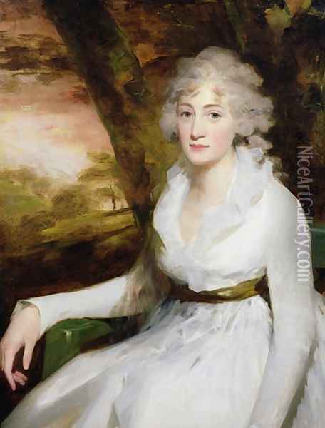 Portrait of Isabella Halkett, c.1795 Oil Painting - Sir Henry Raeburn