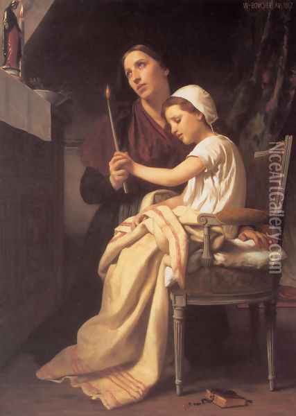 Le voeu (The Vow) (or The Thank Offering) Oil Painting - William-Adolphe Bouguereau