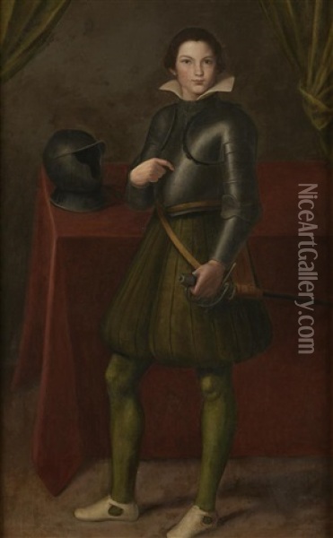 Portrait Of Young Prince Oil Painting - Cristofano Allori
