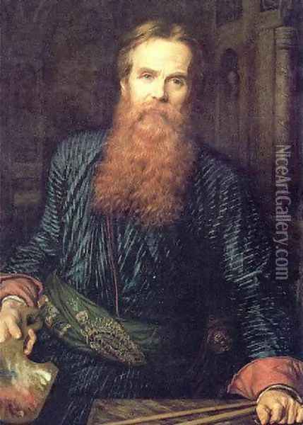 Self Portrait Oil Painting - William Holman Hunt