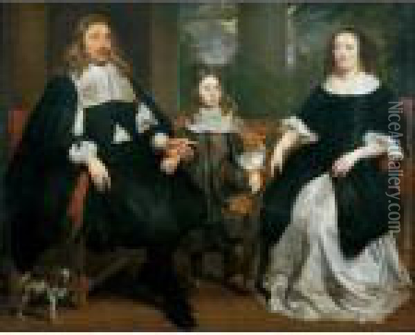 Ritratto Di Famiglia Oil Painting - Bartholomeus Van Der Helst