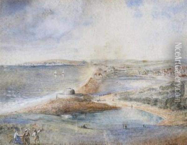 Newhaven From Chyngton Downs, Seaford Oil Painting - General Barnett Ford