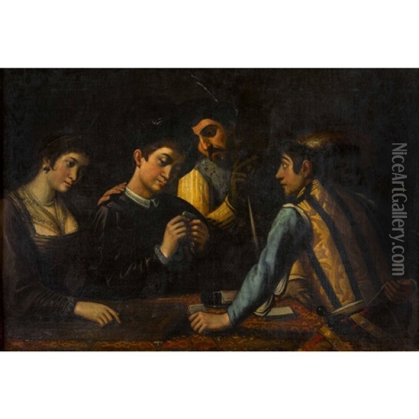 Der Falschspieler Oil Painting -  Caravaggio