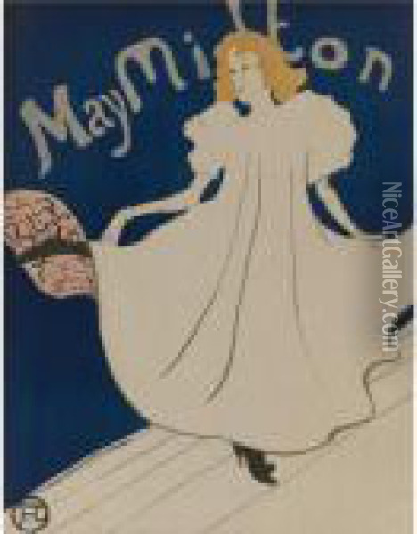 May Milton (d. 356; W. P17; Adr. 134) Oil Painting - Henri De Toulouse-Lautrec