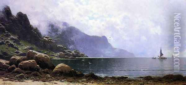 Mist Clearing, Grand Manan Oil Painting - Alfred Thompson Bricher
