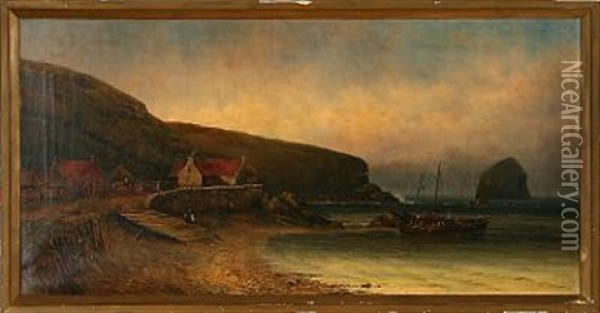 Canty Bay And The Bass Oil Painting - William Barry