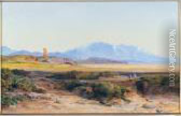 Parnassus And Lake Copais Oil Painting - Edward Lear