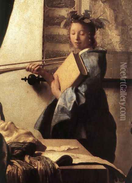 The Art of Painting [detail: 2] Oil Painting - Jan Vermeer Van Delft