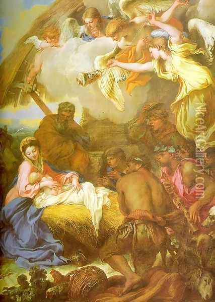 Adoration of the Shepherds Oil Painting - Giovanni Benedetto Castiglione