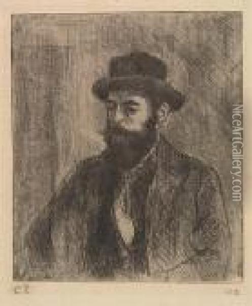 Portrait De Lucien Pissarro Oil Painting - Camille Pissarro