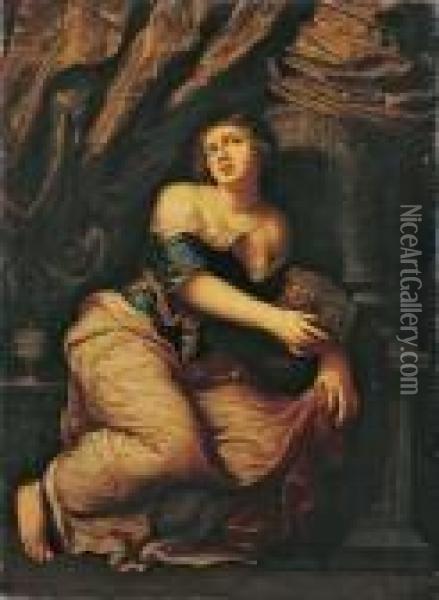 Hl. Maria Magdalena. Oil Painting - Philippe de Champaigne