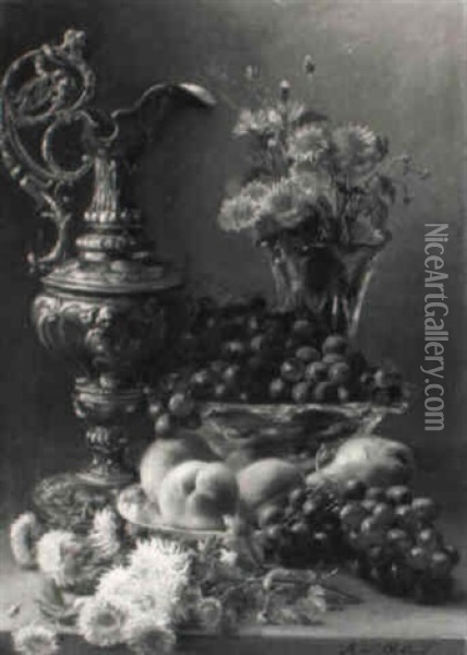 Fruits Et Fleurs Oil Painting - Maria (Johanna Jacoba Gerard Beelaerts van Bloklan
